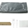 Универсальная электрогрелка с USB Type-C работает от батареи и подогревом для рук ног тела Мягкая грелка Серая