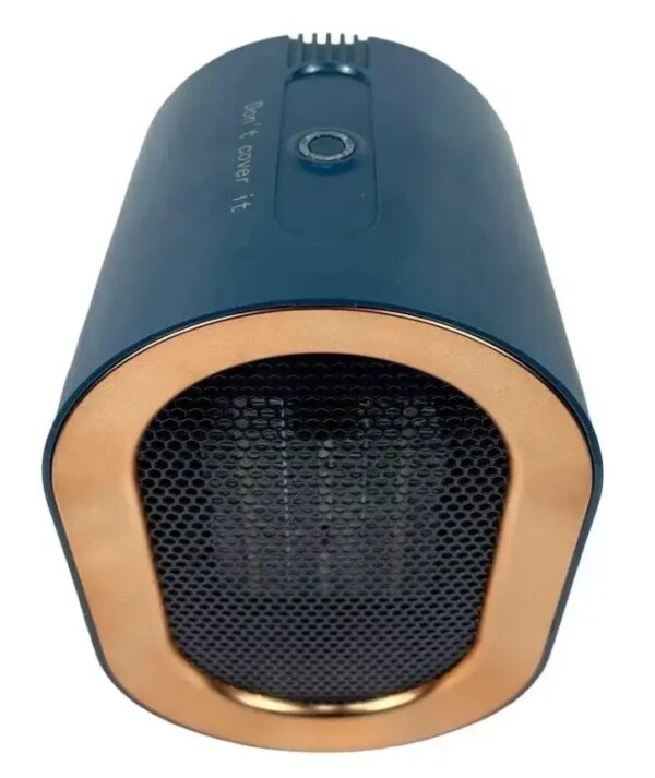 Керамический обогреватель настольный энергосберегающий 1200W Портативный обогреватель 2 уровня мощности Синий
