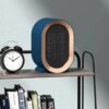 Керамический обогреватель настольный энергосберегающий 1200W Портативный обогреватель 2 уровня мощности Синий