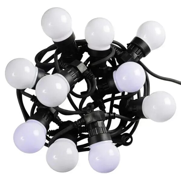 Гирлянда уличная Ретро Лампочки на 10 штук WARM Bulbs LED 50 и 5 метров МХ 1-223 Теплый Белый