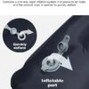 Туристический надувной матрас с подушкой Outdoor Sleeping Каремат с подушкой и встроенным насосом