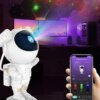 Проектор звездного неба и галактики, Астронавт, Белый, лазерный с Bluetooth SMART APP