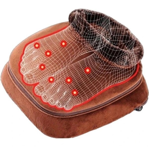 Вибро массажёр с подогревом для ног 2 в 1 Warm Massager