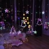 Гирлянда штора Мульти с формами колокольчики 12 PCS light RGB