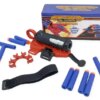Детская игрушечная перчатка-бластер Человек паук Spider Man Gloves Игровой пистолет стреляет мягкими пулями