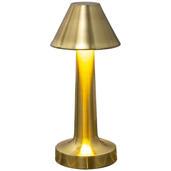 Настольная лампа металлическая с аккумулятором Table Lamp Настольная сенсорная LED лампа