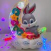 Детский музыкальный ночник Зайка на Луне Moon Rabbit Детская игрушка с подсветкой и световыми эффектами