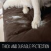 Двусторонняя накидка на диван Couch Coat коричневого цвета Чехол для мебели водонепроницаемый