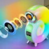 Беспроводная мини умная смарт колонка 4 в 1 с блютуз Сonch Music Light, 256 режимов освещения
