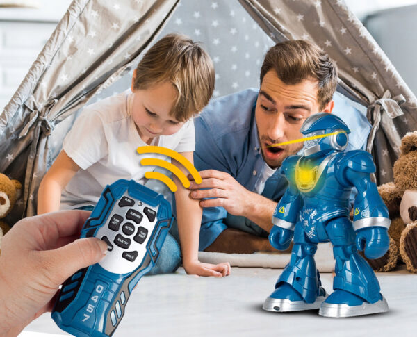 Интерактивный танцующий робот Dancing Robot на пульте управления BLUE